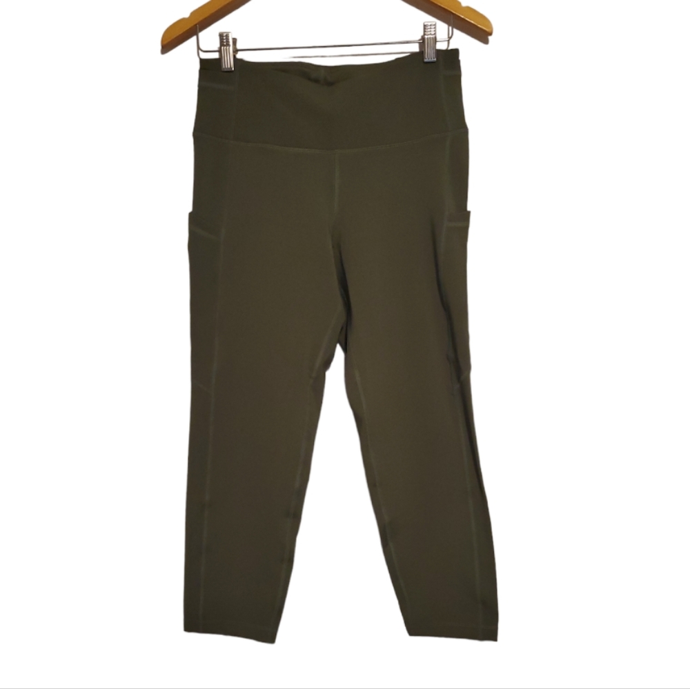 NWOT Army Green Capri Leggings